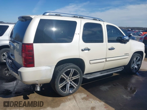 2008 Chevrolet Tahoe LTZ with VIN 1GNFK13078R190092, listed as a IAAI auction lot 41690795 with 147,041 mi miles and . Bid and sale history available at DreamBid. Image 4.