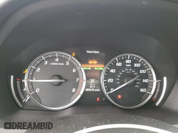2017 Acura MDX Technology with VIN 5FRYD4H52HB017389, listed as a Copart auction lot 49911175 with 89,676 mi miles and Salvage Title. Bid and sale history available at DreamBid. Image 9.