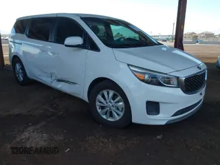 2018 Kia Sedona L with VIN KNDMA5C1XJ6398655, listed as a IAAI auction lot 41618294 with 94,712 mi miles. Bid and sale history available at carsss.com. Image 1.