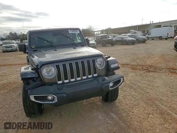 2022 Jeep Wrangler Unlimited Sahara with VIN 1C4HJXEG1NW109232, listed as a Copart auction lot 47986955 with 38,248 mi miles and Salvage title. Bid and sale history available at DreamBid. Image 12.