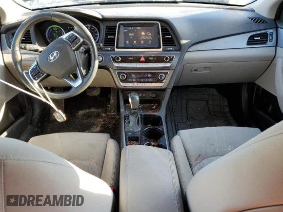2018 Hyundai Sonata Hybrid SE with VIN KMHE24L3XJA078631, listed as a Copart auction lot 43017925 with 90,103 mi miles and Salvage Title. Bid and sale history available at carsss.com. Image 8.