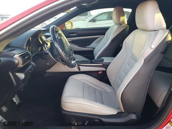 2015 Lexus RC 350 with VIN JTHHE5BC3F5004532, listed as a Copart auction lot 73953314 with 76,432 mi miles and Salvage Title. Bid and sale history available at carsss.com. Image 7.
