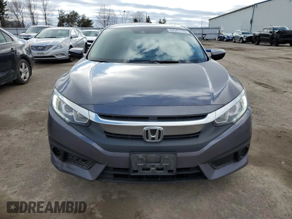 2017 Honda Civic EX with VIN 2HGFC2F87HH016523, listed as a Copart auction lot 53541115 with 156,221 mi miles and Salvage Title. Bid and sale history available at DreamBid. Image 5.