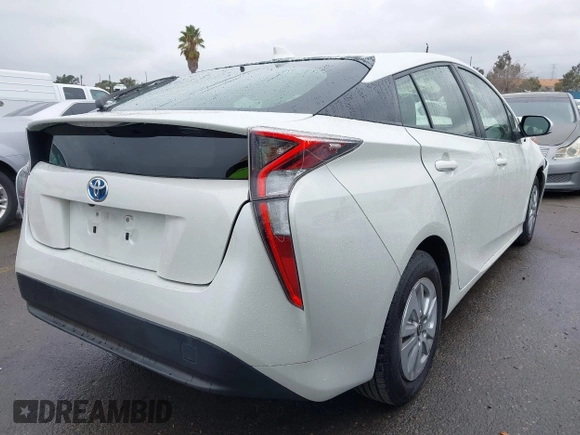 2016 Toyota Prius Two with VIN JTDKBRFU9G3526671, listed as a IAAI auction lot 41507074 with 72,484 mi miles. Bid and sale history available at carsss.com. Image 4.