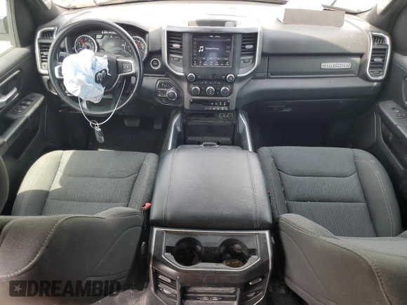 2021 Ram 1500 Big Horn with VIN 1C6SRFFTXMN696546, listed as a Copart auction lot 57255845 with 64,550 mi miles and Salvage title. Bid and sale history available at DreamBid. Image 8.