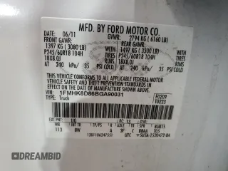 2011 Ford Explorer XLT with VIN 1FMHK8D86BGA90031, listed as a Copart auction lot 54604505 with 212,758 mi miles and Clean Title. Bid and sale history available at carsss.com. Image 13.