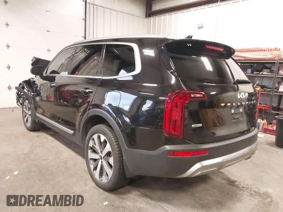 2022 Kia Telluride S with VIN 5XYP6DHC8NG281257, listed as a IAAI auction lot 41861781 with 43,905 mi miles and . Bid and sale history available at DreamBid. Image 3.