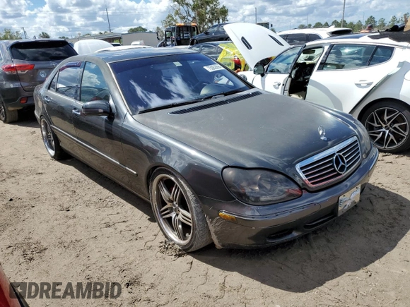 2002 Mercedes-Benz S-Class 4.3L with VIN WDBNG70J62A288492, listed as a Copart auction lot 75062694 with 0 mi miles and Salvage Title. Bid and sale history available at carsss.com. Image 4.