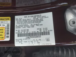 2019 Lincoln Continental Select z VIN 1LN6L9SK5K5600535, wystawiony jako IAAI lot #41877965 z przebiegiem 120 567 mil mil oraz . Historia ofert i sprzedaży dostępna na DreamBid. Obrazek 9.
