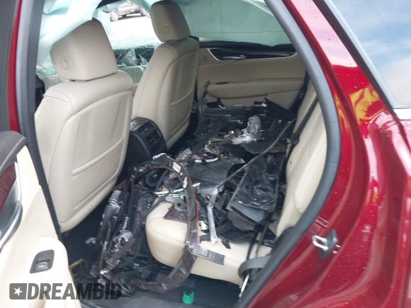 2017 Cadillac XT5 Premium Luxury AWD with VIN 1GYKNERS6HZ297417, listed as a IAAI auction lot 41600193 with 1 mi miles. Bid and sale history available at carsss.com. Image 8.