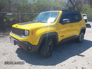 2016 Jeep Renegade Trailhawk with VIN ZACCJBCT4GPD07347, listed as a IAAI auction lot 41985986 with 97,449 mi miles and . Bid and sale history available at carsss.com. Image 2.