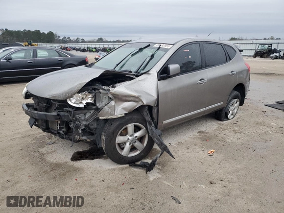 2013 Nissan Rogue S with VIN JN8AS5MT0DW500280, listed as a Copart auction lot 88480955 with Not Provided miles and Salvage Title. Bid and sale history available at carsss.com. Image 1.