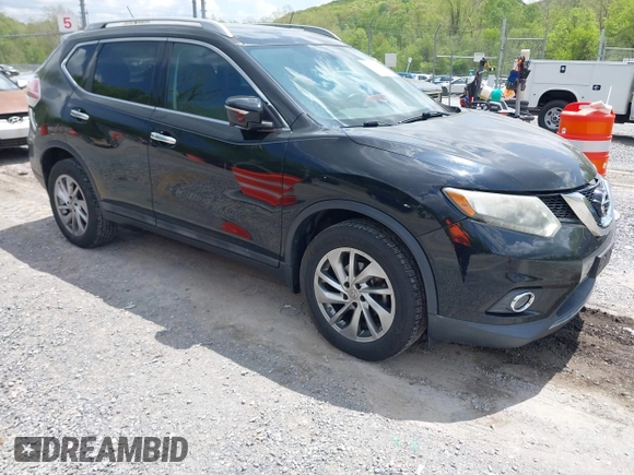 2015 Nissan Rogue SL with VIN 5N1AT2MV3FC924433, listed as a IAAI auction lot 42155223 with 145,980 mi miles and . Bid and sale history available at carsss.com. Image 1.