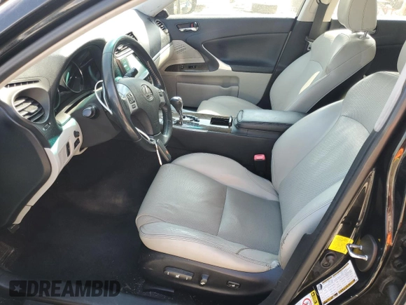 2012 Lexus IS 250 with VIN JTHCF5C26C5054494, listed as a Copart auction lot 53718735 with 140,635 mi miles and Salvage Title. Bid and sale history available at DreamBid. Image 7.