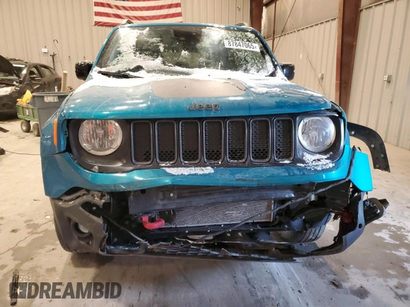 2022 Jeep Renegade Trailhawk with VIN ZACNJDC15NPN80147, listed as a Copart auction lot 87847065 with 52,037 mi miles and Salvage Title. Bid and sale history available at DreamBid. Image 5.