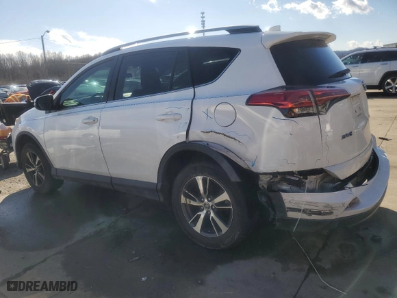 2018 Toyota RAV4 XLE with VIN 2T3WFREV4JW481238, listed as a Copart auction lot 43593035 with 78,028 mi miles and Salvage Title. Bid and sale history available at carsss.com. Image 2.
