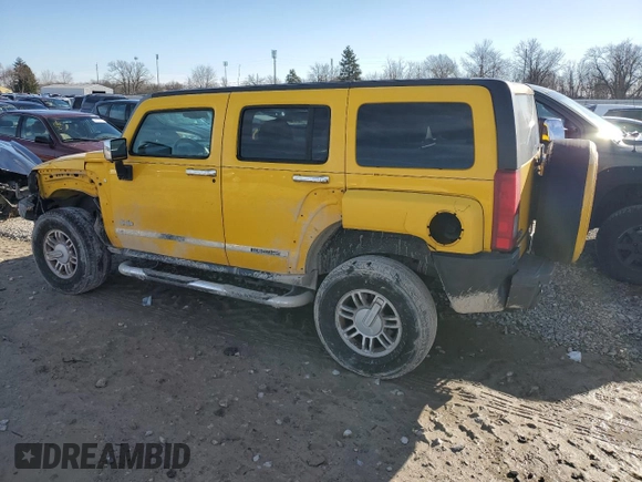 2007 Hummer H3 SUV with VIN 5GTDN13EX78196906, listed as a Copart auction lot 84805334 with 224,002 mi miles and Salvage Title. Bid and sale history available at DreamBid. Image 2.