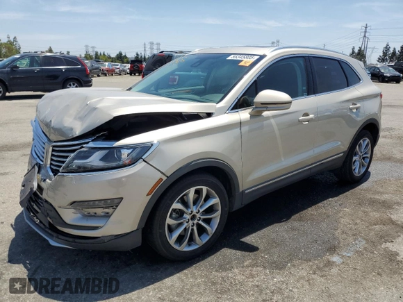 2017 Lincoln MKC Select with VIN 5LMCJ2C95HUL46087, listed as a Copart auction lot 58345805 with 56,326 mi miles and Salvage title. Bid and sale history available at DreamBid. Image 1.