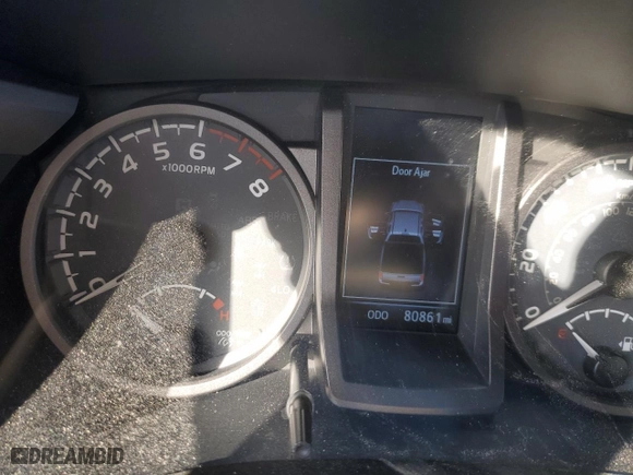 2019 Toyota Tacoma 4WD SR with VIN 3TMCZ5AN5KM264597, listed as a Copart auction lot 47495445 with 80,861 mi miles and Salvage Title. Bid and sale history available at carsss.com. Image 9.