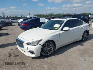 2020 Infiniti Q50 Luxe with VIN JN1EV7AP6LM201462, listed as a IAAI auction lot 42090939 with 50,633 mi miles and . Bid and sale history available at DreamBid. Image 18.