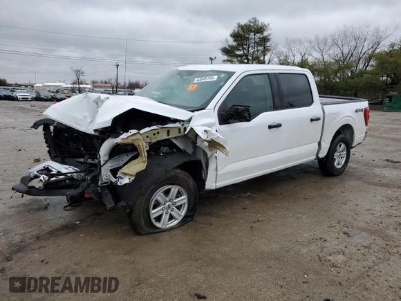 2021 Ford F-150 XL with VIN 1FTFW1E52MKD60853, listed as a Copart auction lot 43049145 with Not Provided miles and Salvage Title. Bid and sale history available at carsss.com. Image 1.