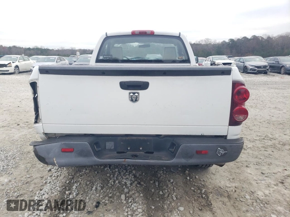 2007 Dodge 1500 ST with VIN 1D7HA16K47J603266, listed as a Copart auction lot 85806184 with 284,361 mi miles and Salvage Title. Bid and sale history available at carsss.com. Image 6.