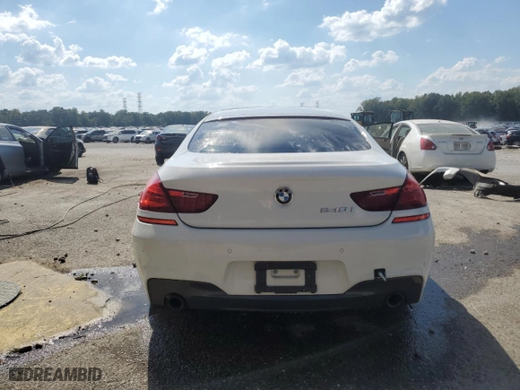 2016 BMW 6 Series 640i with VIN WBA6D0C55GD927744, listed as a Copart auction lot 74303434 with 0 mi miles and Clean Title. Bid and sale history available at carsss.com. Image 6.