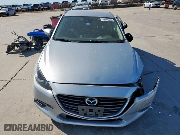 2018 Mazda 3 Sport with VIN 3MZBN1U76JM218897, listed as a Copart auction lot 49348515 with 124,086 mi miles and Salvage Title. Bid and sale history available at DreamBid. Image 5.