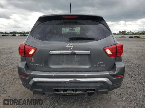 2018 Nissan Pathfinder SV with VIN 5N1DR2MM2JC646202, listed as a Copart auction lot 61668565 with 225,370 mi miles and Salvage title. Bid and sale history available at DreamBid. Image 6.