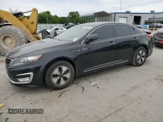 2013 Kia Optima Hybrid LX with VIN KNAGM4AD2D5060797, listed as a Copart auction lot 57006234 with 119,443 mi miles and Clean Title. Bid and sale history available at carsss.com. Image 1.