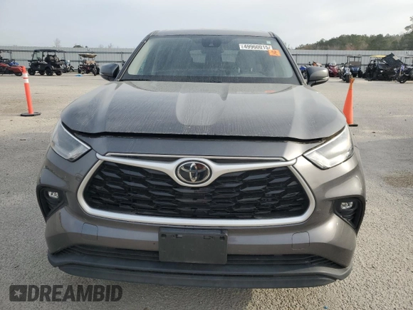 2022 Toyota Highlander LE z VIN 5TDBZRBHXNS566239, wystawiony jako Copart lot #49960015 z przebiegiem 47 997 mil mil oraz Szkoda całkowita • Salvage title. Historia ofert i sprzedaży dostępna na DreamBid. Obrazek 5.