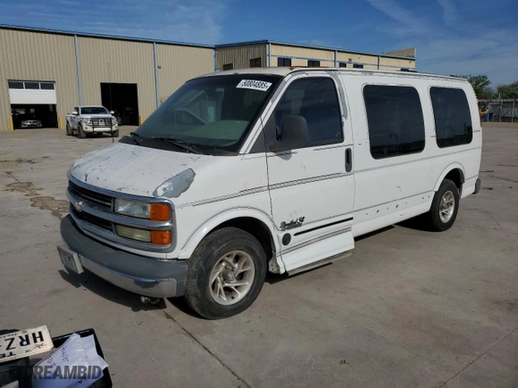 2001 Chevrolet Express Cargo Van YF7 Upfitter with VIN 1GBFG15RX11238330, listed as a Copart auction lot 50804885 with 212,392 mi miles and Clean Title. Bid and sale history available at carsss.com. Image 1.