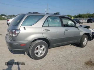 2001 Lexus RX 300 with VIN JTJHF10U910192723, listed as a Copart auction lot 66201614 with 0 mi miles and Salvage Title. Bid and sale history available at carsss.com. Image 3.