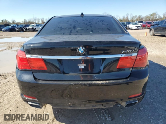 2012 BMW 7 Series 740i with VIN WBAKA4C52CDS99036, listed as a Copart auction lot 88492615 with Not provided miles and Salvage title. Bid and sale history available at DreamBid. Image 6.