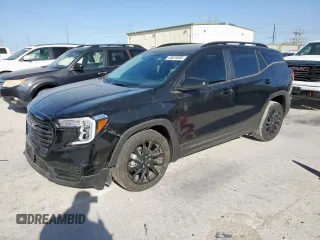 2024 GMC Terrain SLE with VIN 3GKALMEG4RL354875, listed as a Copart auction lot 49672855 with 9,455 mi miles and Salvage Title. Bid and sale history available at carsss.com. Image 1.