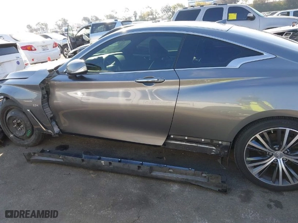 2017 Infiniti Q60 2.0t Premium with VIN JN1CV7EK8HM111114, listed as a IAAI auction lot 41323754 with 95,683 mi miles. Bid and sale history available at carsss.com. Image 15.