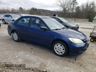 2004 Honda Civic LX with VIN 2HGES16544H587640, listed as a Copart auction lot 52044505 with 246,697 mi miles and Clean Title. Bid and sale history available at DreamBid. Image 4.