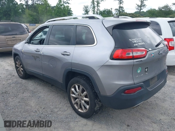 2016 Jeep Cherokee Limited with VIN 1C4PJMDB8GW151903, listed as a IAAI auction lot 42359124 with 249,984 mi miles and . Bid and sale history available at DreamBid. Image 3.