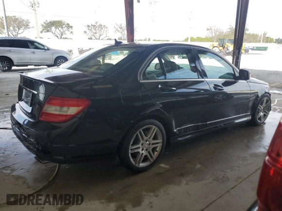 2009 Mercedes-Benz C 350 Sport with VIN WDDGF56X99R055446, listed as a Copart auction lot 45384885 with 211,526 mi miles and Salvage title. Bid and sale history available at DreamBid. Image 3.