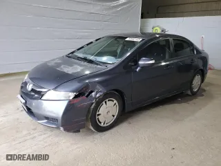2009 Honda Civic Hybrid with VIN JHMFA36229S009624, listed as a Copart auction lot 50682165 with 169,009 mi miles and Salvage Title. Bid and sale history available at carsss.com. Image 1.