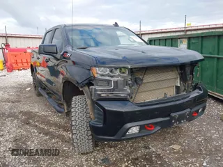 2021 Chevrolet Silverado 1500 LT Trail Boss with VIN 1GCPYFEDXMZ130455, listed as a IAAI auction lot 41140924 with 52,293 mi miles and . Bid and sale history available at DreamBid. Image 1.