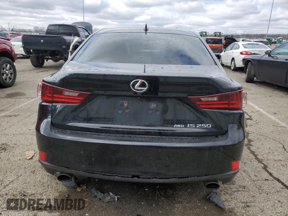 2015 Lexus IS 250 with VIN JTHCF1D2XF5027889, listed as a Copart auction lot 47122285 with 122,426 mi miles and Salvage Title. Bid and sale history available at DreamBid. Image 6.