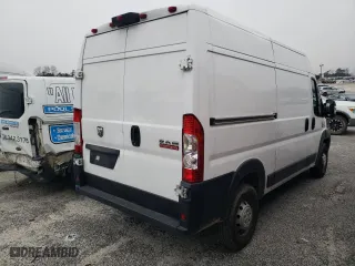 2019 Ram ProMaster Cargo Van with VIN 3C6TRVBG3KE548019, listed as a Copart auction lot 46722215 with 125,332 mi miles and Salvage Title. Bid and sale history available at carsss.com. Image 3.