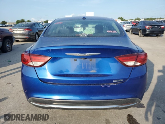 2015 Chrysler 200 Limited with VIN 1C3CCCAB1FN697104, listed as a Copart auction lot 58912235 with Not provided miles and Salvage title. Bid and sale history available at DreamBid. Image 6.