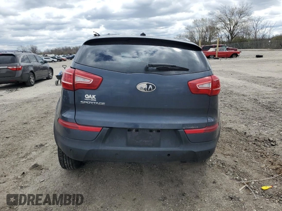2012 Kia Sportage LX with VIN KNDPBCA26C7227327, listed as a Copart auction lot 53159915 with Not provided miles and Salvage title. Bid and sale history available at DreamBid. Image 6.