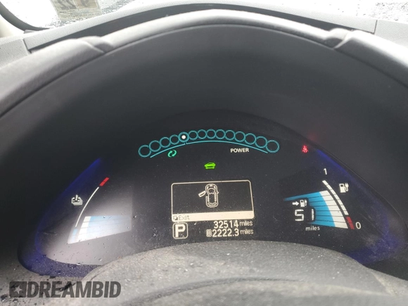 2017 Nissan LEAF SL with VIN 1N4BZ0CP1HC302498, listed as a Copart auction lot 81596034 with 32,514 mi miles and Salvage Title. Bid and sale history available at carsss.com. Image 9.