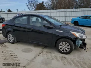 2016 Hyundai Accent SE with VIN KMHCT4AE0GU092358, listed as a Copart auction lot 43359565 with 130,754 mi miles and Salvage Title. Bid and sale history available at carsss.com. Image 4.