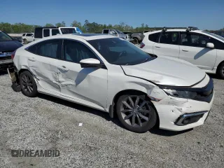 2019 Honda Civic EX-L z VIN 19XFC1F72KE001818, wystawiony jako Copart lot #52411325 z przebiegiem 58 050 mil mil oraz Szkoda całkowita • Salvage title. Historia ofert i sprzedaży dostępna na DreamBid. Obrazek 4.