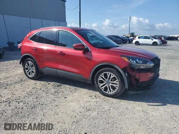 2020 Ford Escape SEL with VIN 1FMCU0H68LUA24470, listed as a Copart auction lot 63121095 with 86,890 mi miles and Salvage title. Bid and sale history available at DreamBid. Image 4.