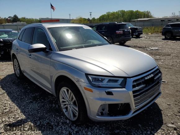 2018 Audi Q5 Premium Plus with VIN WA1BNAFY7J2008173, listed as a Copart auction lot 48298624 with 86,486 mi miles and Salvage Title. Bid and sale history available at carsss.com. Image 4.